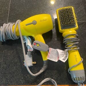 drybar Yellow  Hair Dryer & Brush Set